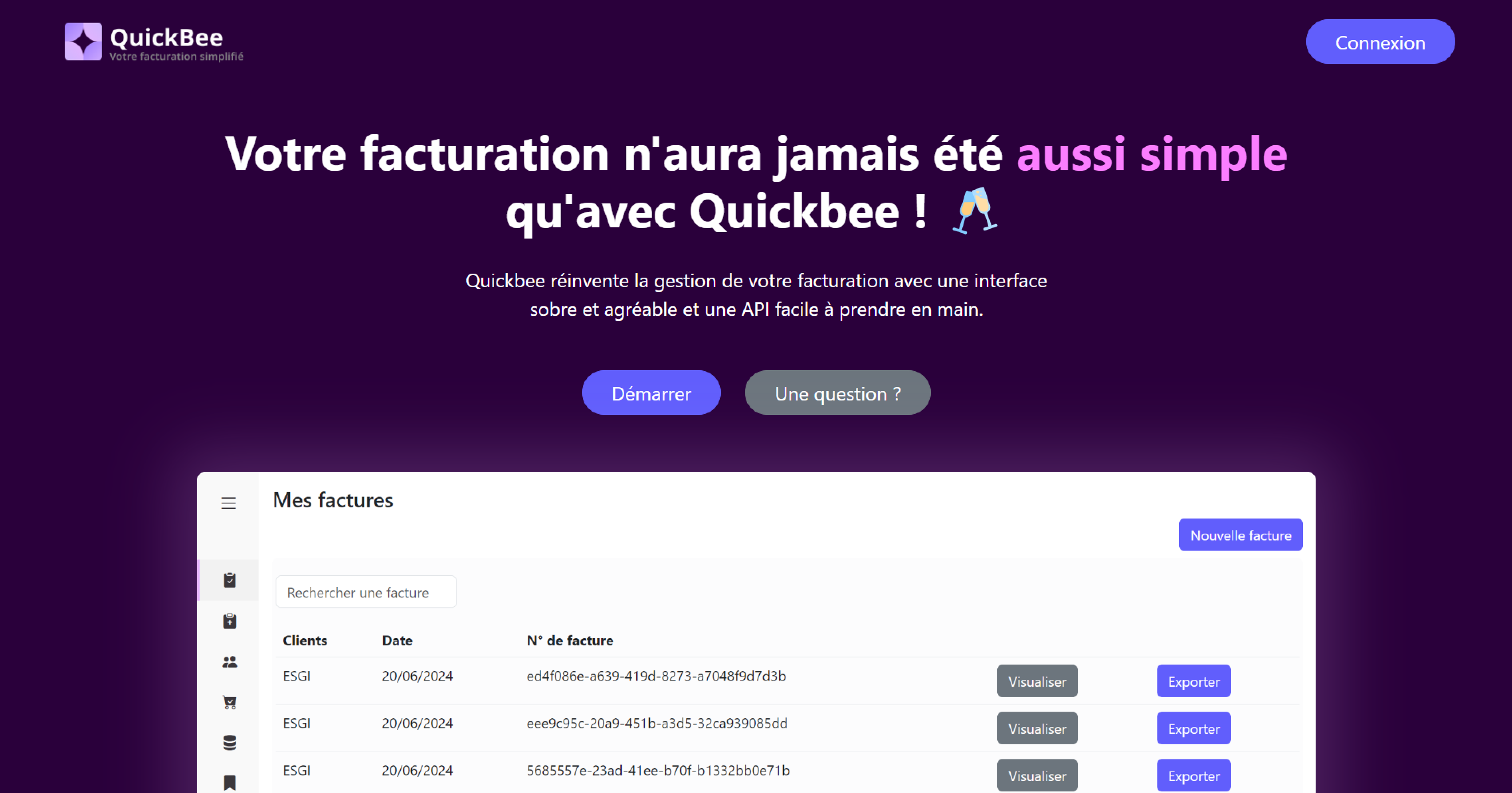 Quickbee website